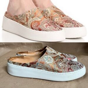 Free People Wynwood Vintage Paisley Slide Sneakers. Size EU 40